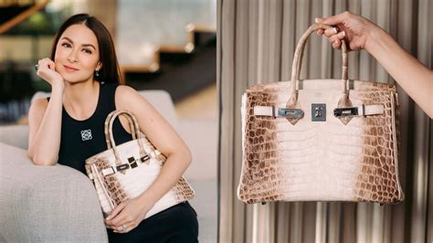 berklin bag hermes marian revera dantes|LOOK: Marian Rivera's New Himalayan Hermes Birkin Bag.